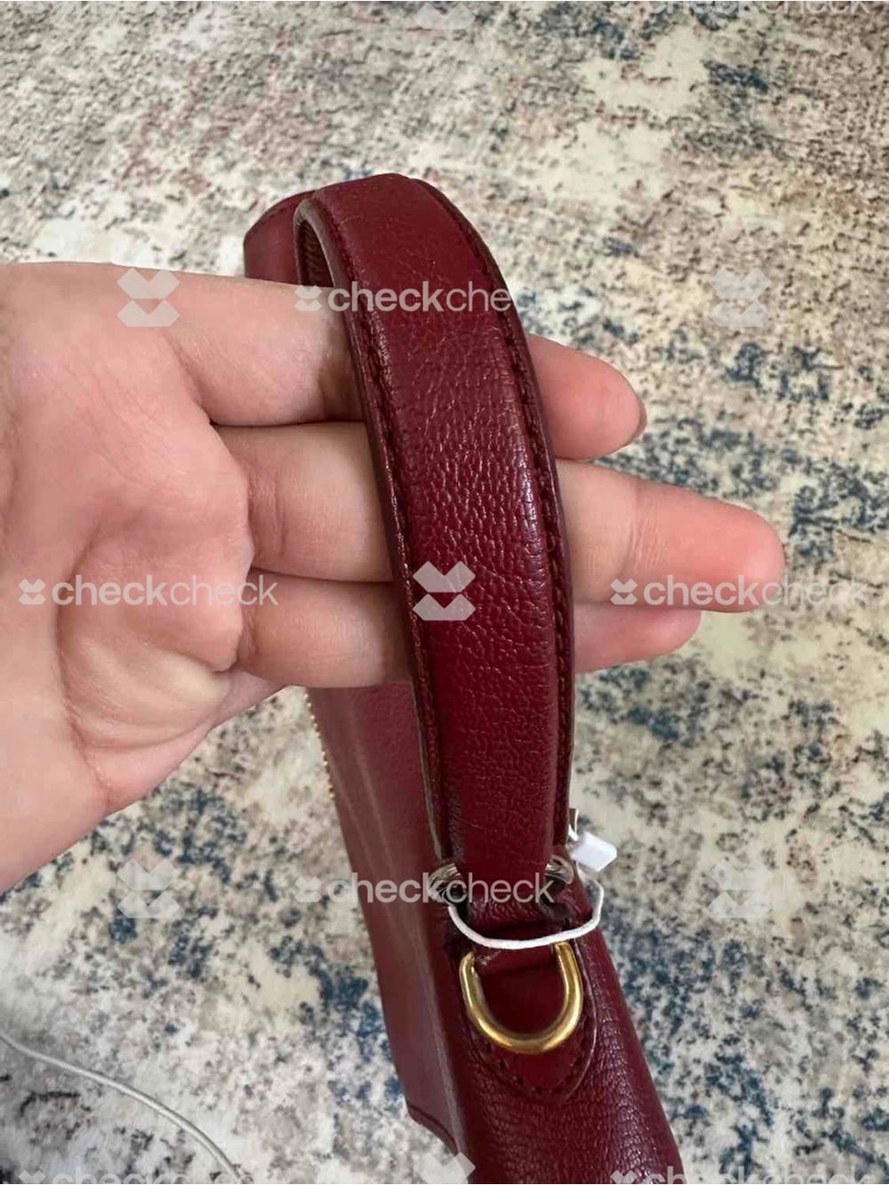 Miu Miu Bordeaux Leather Top-Handle Crossbody Bag - Picture 4 of 11